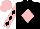 Silk - Black, pink diamond, pink and black diamonds on sleeves, pink cap
