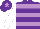 Silk - Purple & mauve hoops, white sleeves, purple cap, mauve star