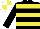 Silk - Black, yellow hoops, white and yellow quartered cap
