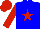 Silk - Blue, red star, red sleeves and cap