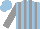 Silk - Light blue, grey stripes, grey sleeves, light blue cap