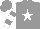 Silk - Grey, white star, grey bars on white sleeves, grey cap