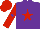 Silk - Purple, red star, red sleeves, purple star on red cap
