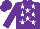 Silk - Purple, white emblem, white stars