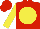 Silk - Red, yellow disc and sleeves, red cap