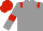 Silk - Grey, red epaulettes, red armbands and cap