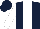Silk - Dark blue, white stripe, white sleeves, dark blue cap