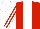Silk - Red, white stripe, red, white striped sleeves, white cap