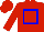 Silk - Red, blue hollow box, red cap