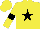 Silk - Yellow body, black star, yellow arms, black armlets, yellow cap