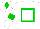 Silk - White, green hollow box, white arms, green armlets, white cap with green diamond