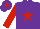 Silk - Purple, red star, sleeves and star on cap