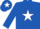 Silk - ROYAL BLUE, white star, royal blue cap, white star
