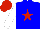 Silk - Big-blue body, red star, white arms, red cap
