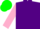 Silk - Purple, Pink sleeves, Green cap