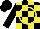 Silk - Black, yellow blocks, yellow circle