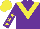 Silk - Purple, yellow chevron, Purple sleeves, Yellow stars and cap