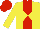 Silk - Yellow, red stripe, yellow diabolo, red cap