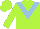 Silk - LIME GREEN, light blue V, light blue