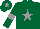 Silk - Dark green, grey star, armlets and star on cap