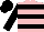 Silk - Pink body, black hooped, black arms, black cap
