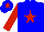 Silk - Blue, red star, red sleeves, blue cap, red star