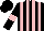 Silk - black, pink stripes, pink armlets