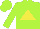 Silk - Lime, yellow triangle