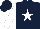 Silk - Dark blue, white star, white sleeves, dark blue, white star cap