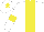 Silk - White body, yellow stripe, white arms, yellow armlets, white cap, yellow star