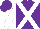 Silk - Purple, white cross belts, white sleeves, purple cap