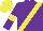 Silk - Purple, yellow sash, purple sleeves, yellow armlets and cap