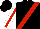 Silk - Black, red sash, red stripe on white sleeves