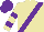 Silk - Beige, purple sash, purple bars on sleeves, purple cap