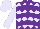 Silk - Purple and lavender diamonds, purple chevrons, lavender sleeves, lavender cap