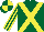 Silk - Dark green, yellow cross belts, striped sleeves, quartered cap