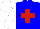 Silk - blue, red cross, white arms, white cap