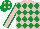 Silk - Pink & emerald green diamonds, emerald green seams on sleeves, emerald green cap, pink diamonds