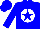 Silk - Blue, white ball, blue star