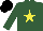 Silk - Hunter green, yellow star, black cap