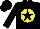 Silk - Black, yellow ball, black star