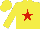 Silk - Yellow, red star, yellow cap