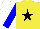 Silk - Yellow, black star, blue sleeves, white cap