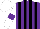 Silk - Purple, black stripes, white sleeves with purple armbands, white cap