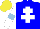 Silk - Blue, white cross of lorraine , white sleeves with lightblue armbands, yellow cap
