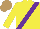 Silk - Yellow, purple sash, light brown cap