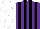 Silk - Purple, black stripes, white sleeves, white cap