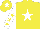 Silk - Yellow body, white star, white arms, yellow stars, yellow cap, white star