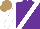 Silk - Purple, white sash, sleeves, light brown cap