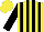 Silk - Yellow, black stripes, sleeves, yellow cap